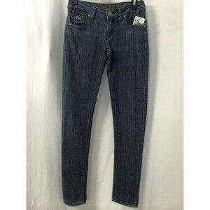 Free Culture Women's Jeans Denim Jeans With Black Rhinestones Size 0 X 31